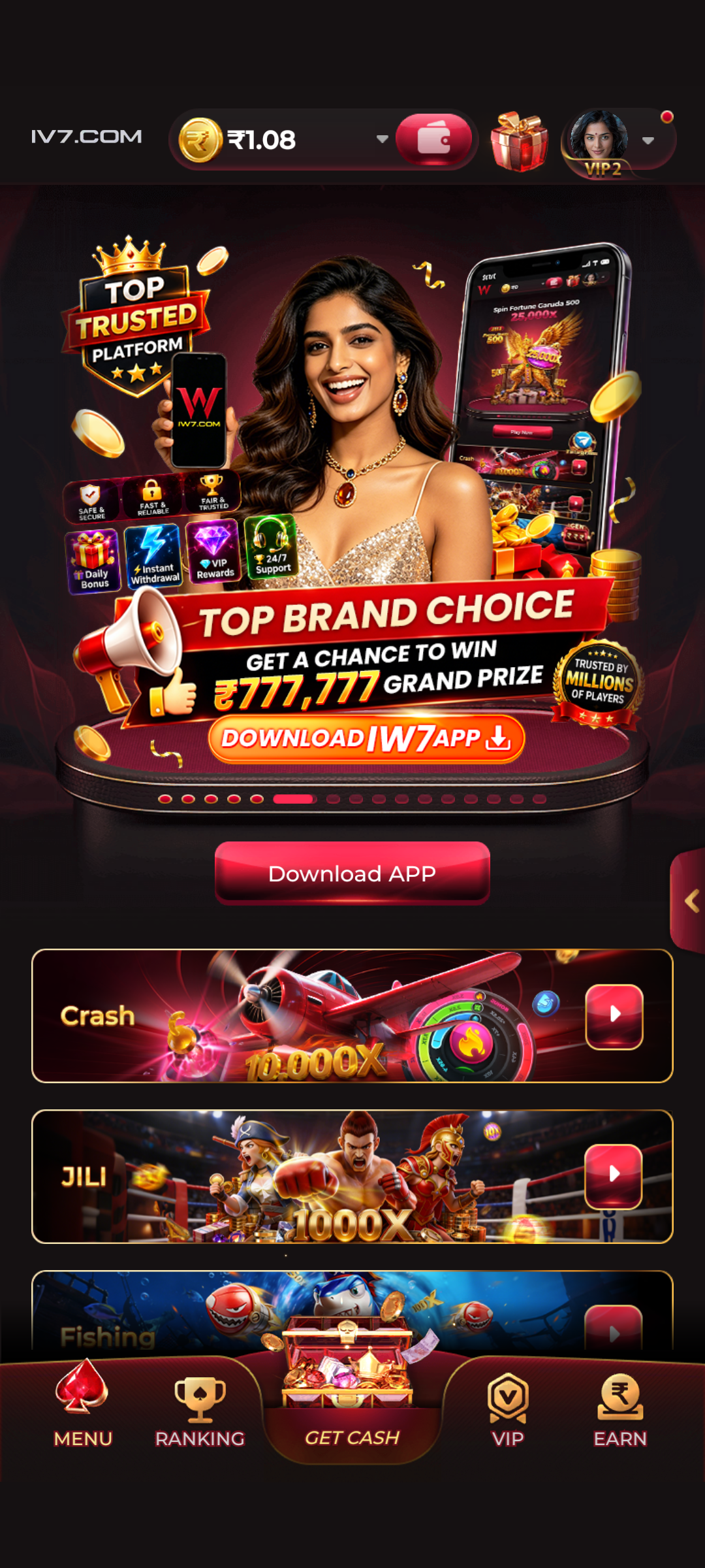 IV7 APK home screen dashboard latest version
