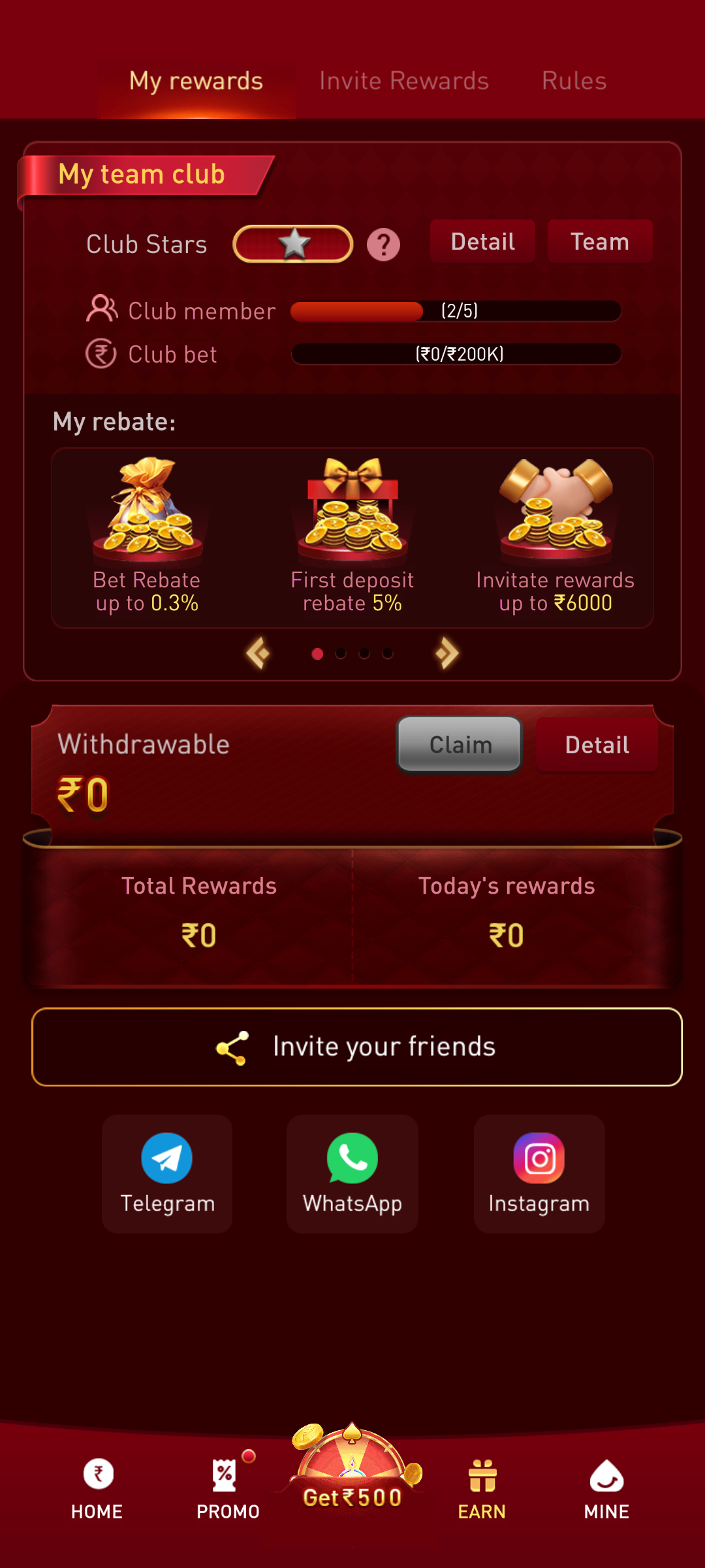 WININR APK Features and Android Interface