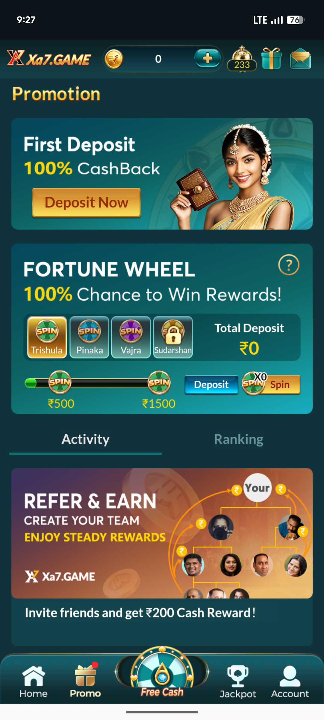 XA7 Android app premium features dashboard